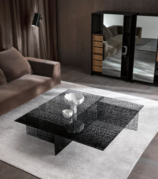 SESTANTE - Square glass coffee table by Tonelli Design - view 3